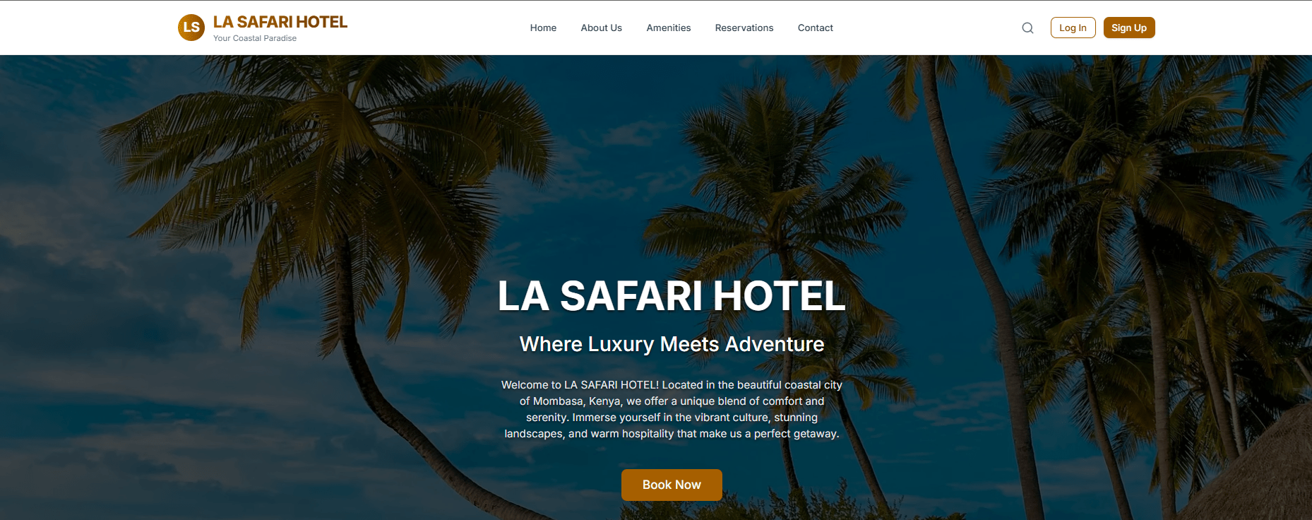 La Safari Hotel Booking Website